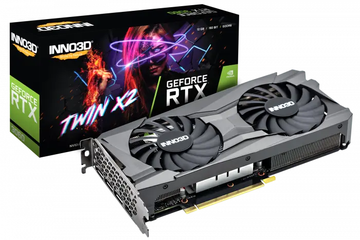 INNO3D GEFORCE RTX 3060 TWIN X2 12GB كرت شاشة
