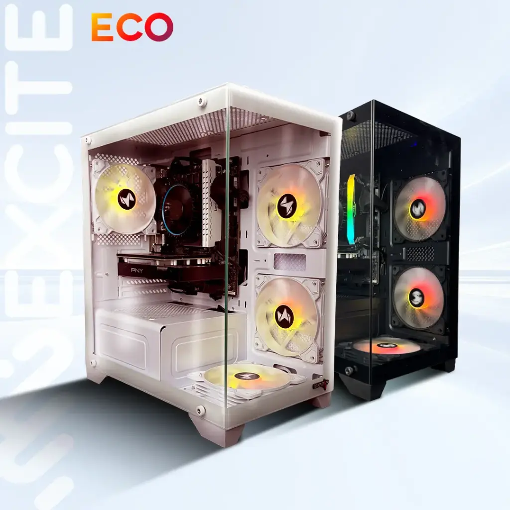 Gaming PC Desktop Prebuilt Tower G4MATX ECO Core i5-14400F | RTX  | DDR4 