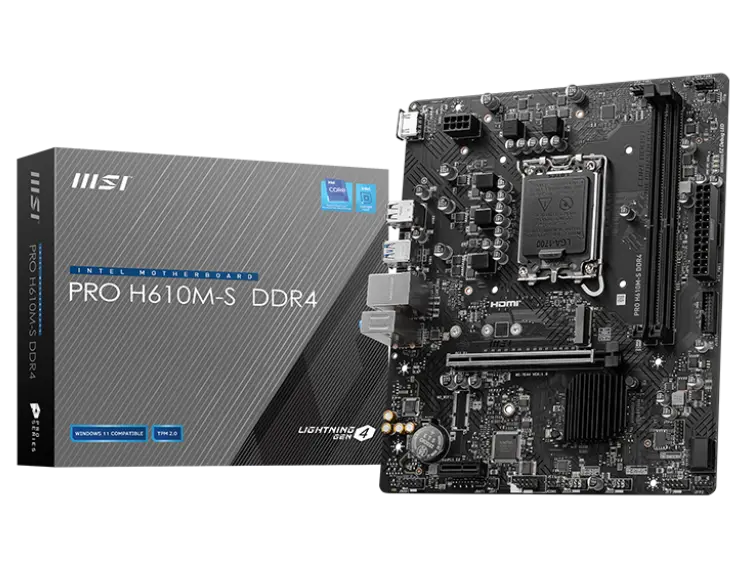 MSI PRO H610M-S DDR4 Motherboard 