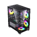 كيس سبير SUSHI 345 M-ATX 4 ARGB Fans Glass اسود