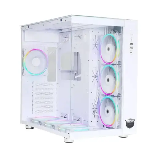 ASA ODYSSEY White with 7 ARGB Fans  Mid-Tower Case