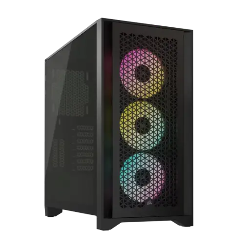  صندوق كمبيوتر العاب اسود iCUE 4000D AIRFLOW Mid-Tower 