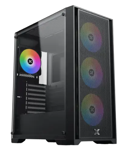  صندوق زيجماتيك اسود GAMING X II E-ATX with 4 ARGB Fans 