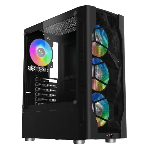 High End PRESUS ATX 4 ARGB Fan Case Black