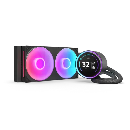 NZXT Elite 240mm RGB AIO Display 60 Hz Black