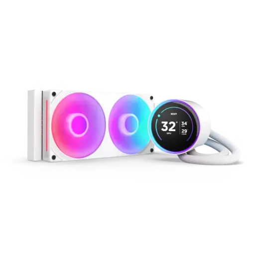 NZXT Elite 240mm RGB AIO Display 60 Hz White