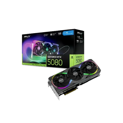  كرت شاشة بي ان واي GeForce RTX™ 5080 16GB ARGB Overclocked Triple Fan 