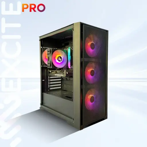 MIEXCITE Gaming PC M4EATX PRO DDR5 Core i5 12400F CPU RTX 5060 Ti GPU