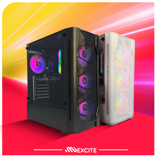 مي اكسايت تجميعة بي سي العاب M4ATX اقتصادية DDR4 انتل كورi5 14400F كرت شاشة RTX 3050 