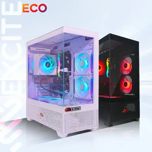 تجميعة بي سي العاب قيمنق جاهز التركيب G6MATX اقتصادية DDR5 انتل كور i5 14400F كرت شاشة RTX 3060