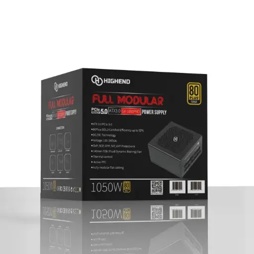 HIGHEND 1050W 80PLUS Gold Full Modular ATX Power Supply