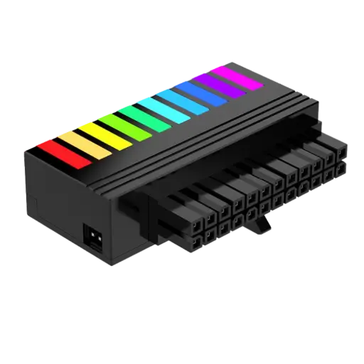 PSU24PIN ARGB RGB BLACK ADAPTER