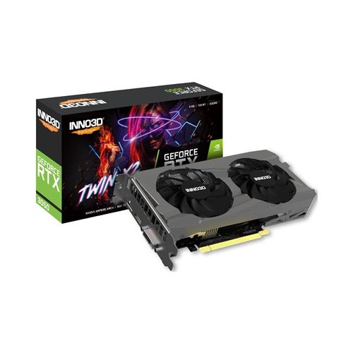 INNO3D GeForce RTX 3050 Twin x2 6GB كرت شاشة أسود
