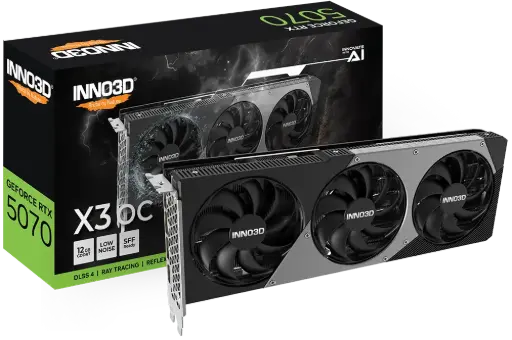 كرت شاشه INNO3D GeForce RTX 5070 X3 OC 12G 